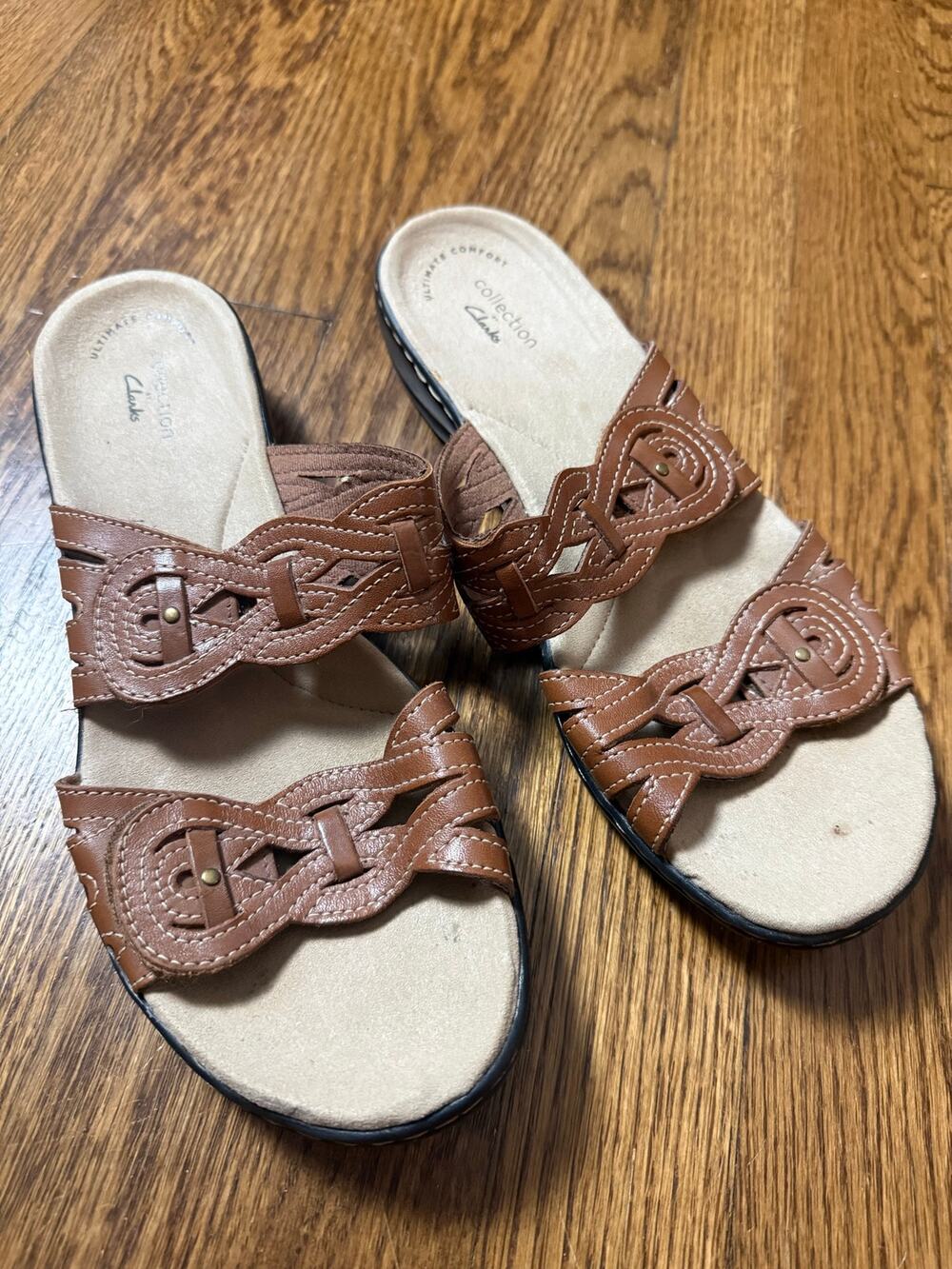 Clarks Brown Sandals Size 9